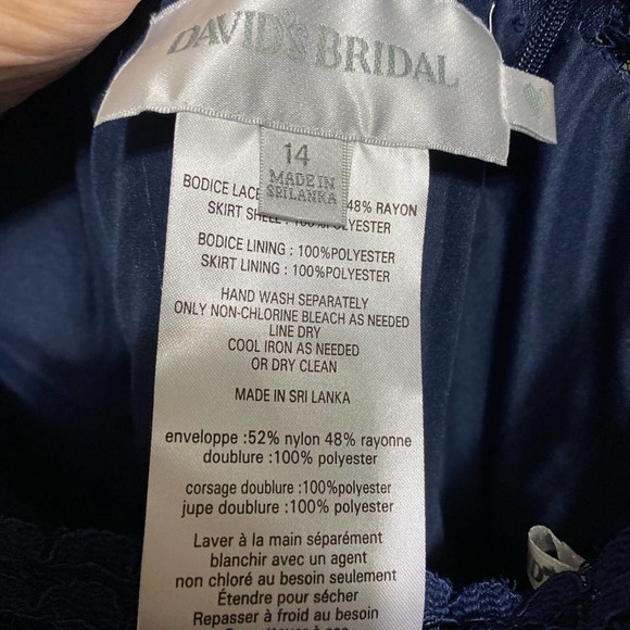 David’s Bridal Formal Gown, Size 14, NWT - Picture 4 of 5